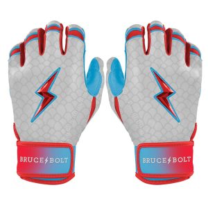 PJ Morlando Signature Series Short Cuff Batting Gloves - White